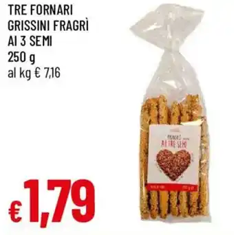 Galassia Tre fornari grissini fragrì ai 3 semi offerta
