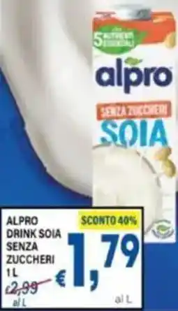 DEM Alpro drink soia senza zuccheri offerta