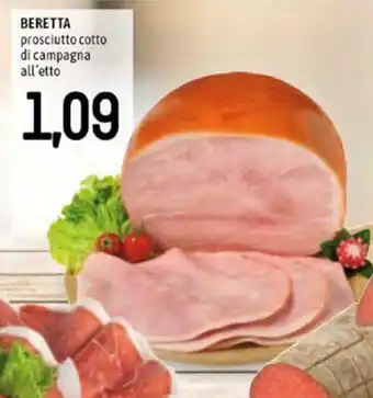 Famila Beretta prosciutto cotto di campagna offerta