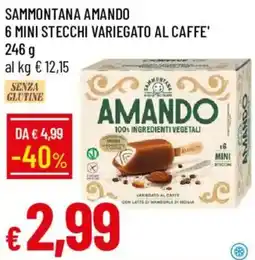 Galassia Sammontana amando 6 mini stecchi variegato al caffe' offerta
