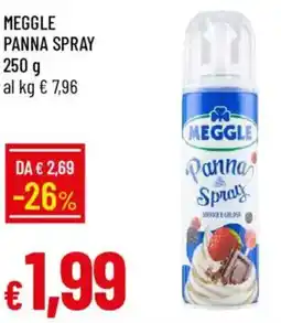 Galassia Meggle panna spray offerta
