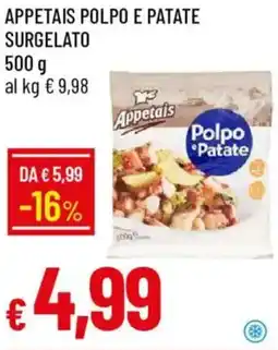 Galassia Appetais polpo e patate surgelato offerta