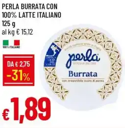 Galassia Perla burrata con 100% latte italiano offerta