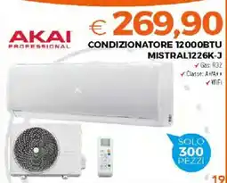 Todis AKAI CONDIZIONATORE 12000BTU MISTRAL1226K-J offerta
