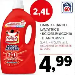 Todis Omino bianco lavatrice scioglimacchia - biancovivo offerta