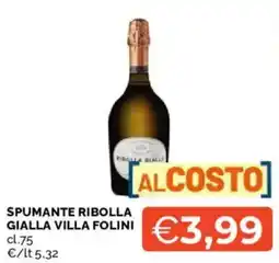 Mercatò Spumante ribolla GIALLA VILLA FOLINI offerta