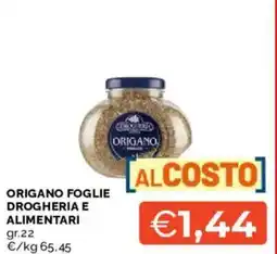 Mercatò Origano foglie DROGHERIA E ALIMENTARI offerta