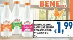 DEM Parmalat zymil latte uht benefit potassio/fibra vitamina B12 offerta