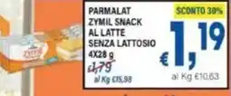 DEM Parmalat zymil snack al latte senza lattosio offerta