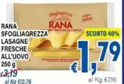 DEM Rana sfogliagrezza lasagne fresche all'uovo offerta