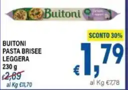 DEM Buitoni pasta brisee leggera offerta
