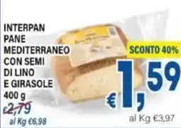 DEM Interpan pane mediterraneo con semi di lino e girasole offerta
