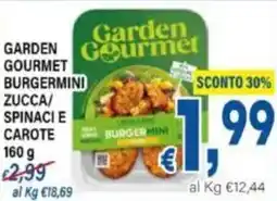 DEM Garden gourmet burgermini zucca/ spinaci e carote offerta