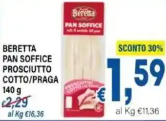DEM Beretta pan soffice prosciutto cotto/praga offerta
