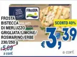 DEM Frosta frosta bistecca di merluzzo grigliata/limone/ rosmarino/erbe offerta
