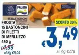 DEM Frosta 15 bastoncini di filetti di merluzzo offerta