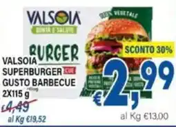 DEM Valsoia superburger gusto barbecue offerta