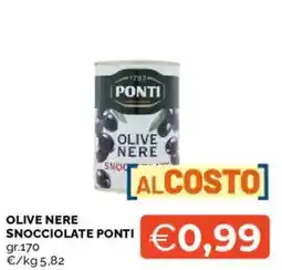 Mercatò Olive nere snocciolate PONTI offerta