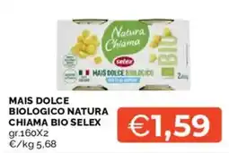 Mercatò Mais dolce biologico natura chiama bio SELEX offerta