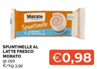 Mercatò Spuntinelle al latte fresco MORATO offerta