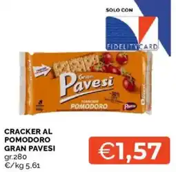 Mercatò Cracker al pomodoro GRAN PAVESI offerta