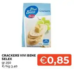 Mercatò Crackers vivi bene SELEX offerta