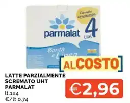 Mercatò Latte parzialmente scremato UHT PARMALAT offerta