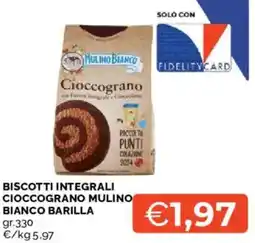Mercatò Biscotti integrali cioccograno mulino bianco BARILLA offerta