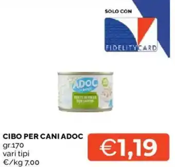 Mercatò Cibo per cani ADOC offerta