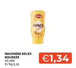 Mercatò Maionese selex squeeze offerta