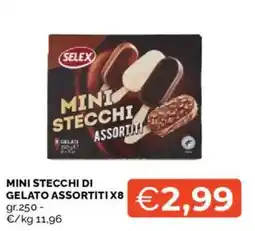 Mercatò Mini stecchi di gelato x8 SELEX offerta