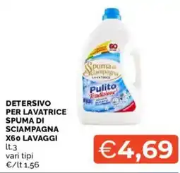 Mercatò Detersivo per lavatrice SPUMA DI SCIAMPAGNA offerta