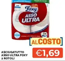 Mercatò Asciugatutto asso ultra foxy 2 rotoli offerta