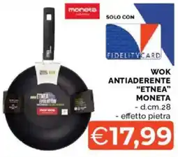 Mercatò Wok antiaderente "etnea" MONETA offerta