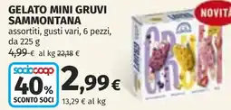 Coop Gelato mini gruvi SAMMONTANA offerta