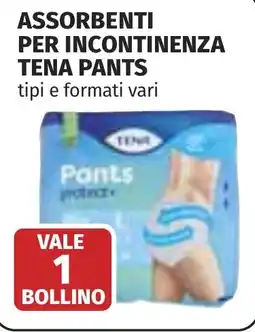 Coop Assorbenti per incontinenza TENA PANTS offerta