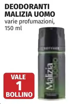 Coop Deodoranti MALIZIA UOMO offerta