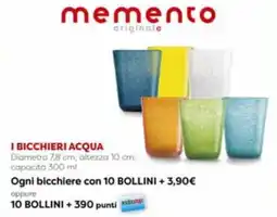 Coop Memento originale i bicchieri acqua offerta