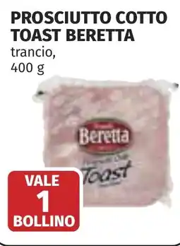 Coop Prosciutto cotto toast BERETTA offerta
