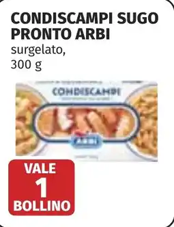 Coop Condiscampi sugo pronto ARBI offerta