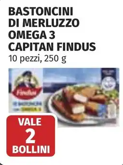 Coop Bastoncini di merluzzo omega 3 CAPITAN FINDUS offerta