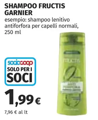 Coop Shampoo fructis GARNIER offerta