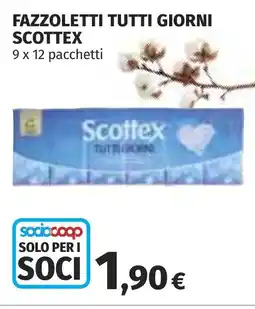 Coop Fazzoletti tutti giorni SCOTTEX offerta