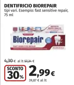Coop Dentifricio BIOREPAIR offerta