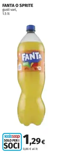 Coop FANTA O FANTA O SPRITE gusti vari, offerta