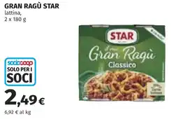 Coop Gran ragù STAR offerta