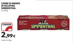 Coop Carne di manzo in gelatina SIMMENTHAL offerta
