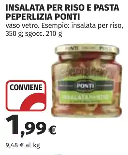Coop Insalata per riso e pasta peperlizia PONTI offerta