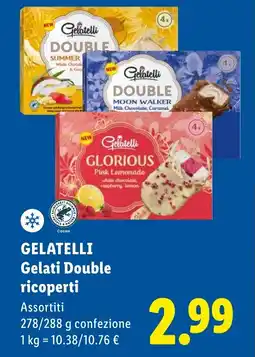 Lidl GELATELLI Gelati Double ricoperti offerta