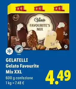 Lidl GELATELLI Gelato Favourite Mix XXL offerta